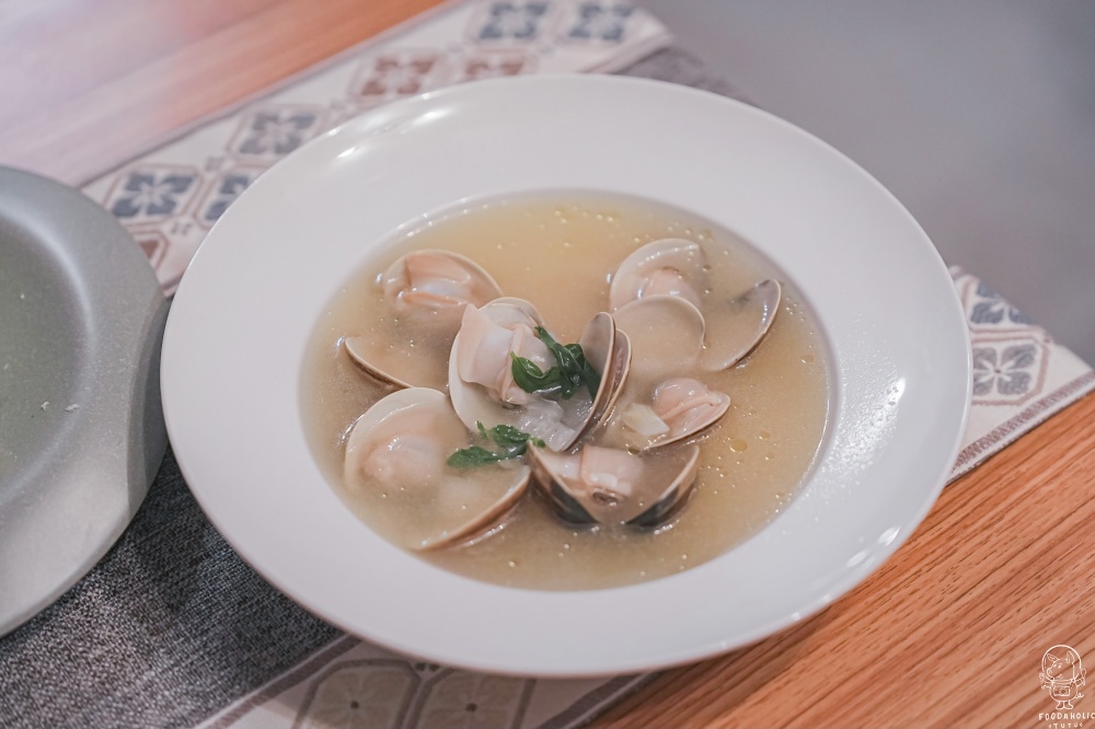 覓義大利麵館蛤蜊清湯