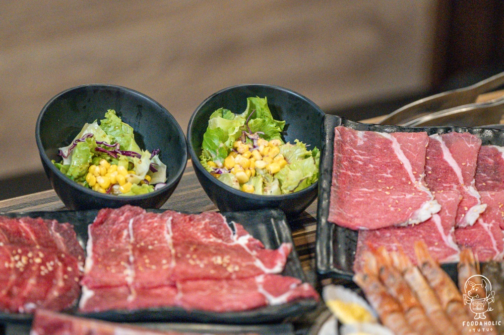 赤物日式燒肉和風野菜沙拉、胡麻野菜沙拉